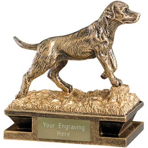 Antique Gold Labrador Retriever Dog Trophy 11cm (4.25")