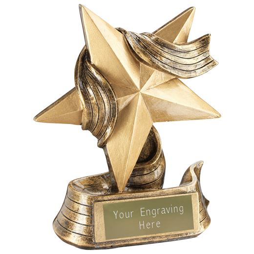 Resin Star Achievement Multi Award Trophy 10cm (4")