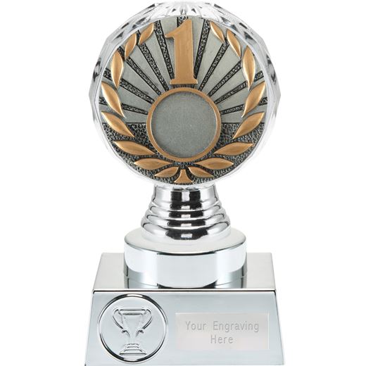 1st Place Trophy Silver Hemisphere 15cm (6")