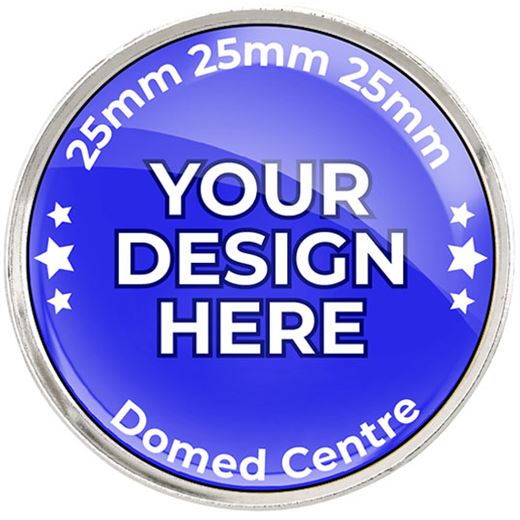 Custom Insert Pin Badge 2.5cm (1")