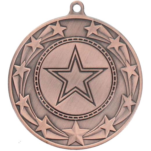 Star Burst Medal Bronze 50mm (2")