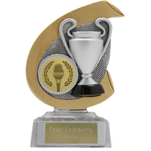 Achievement Trophy Gold & Silver 12cm (4.75")