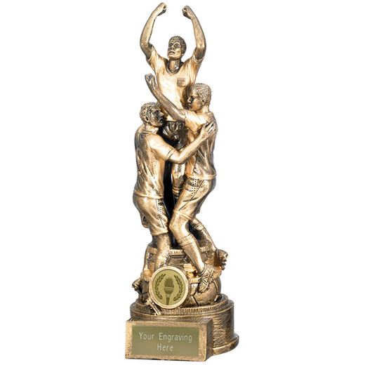 Gold Resin Triumph Football Trophy 26.5cm (10.5")