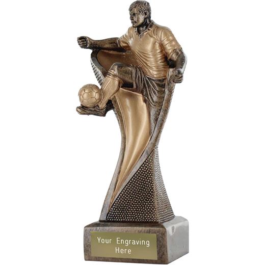 Football Player Groove Trophy Antique Gold 17cm (6.75")