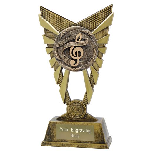 Vesta Music Trophy Gold 23cm (9")