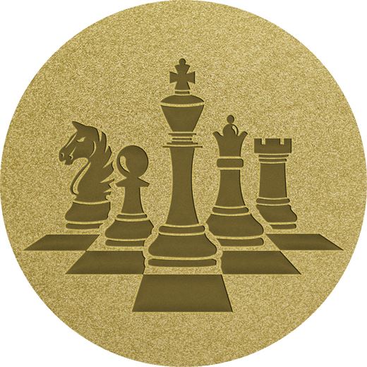 Chess Gold Centre Disc 25mm (1")