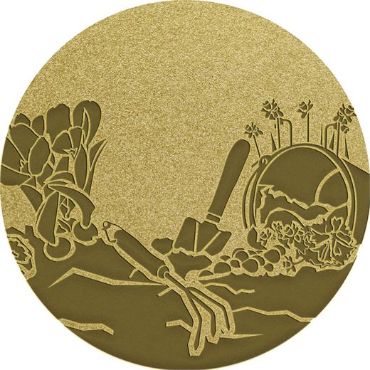 Gardening Gold Centre Disc 25mm (1")