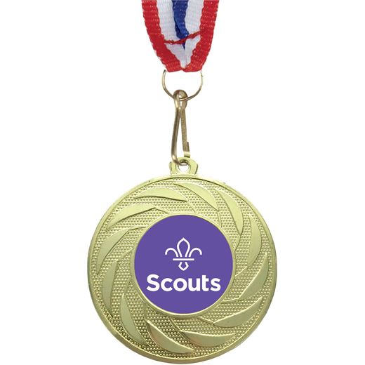 Spiral Glory Scouts Medal Gold 50mm (2.25")