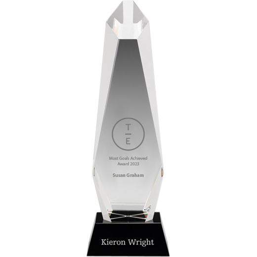 Optical Crystal Towering Pillar Award 34.5cm (13.5")