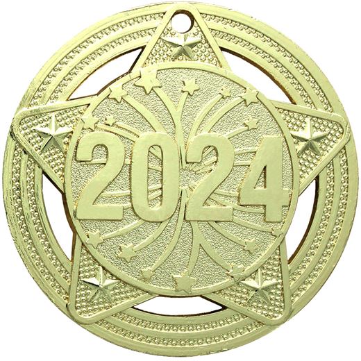 2024 Medal by Infinity Stars Gold 50mm (2")