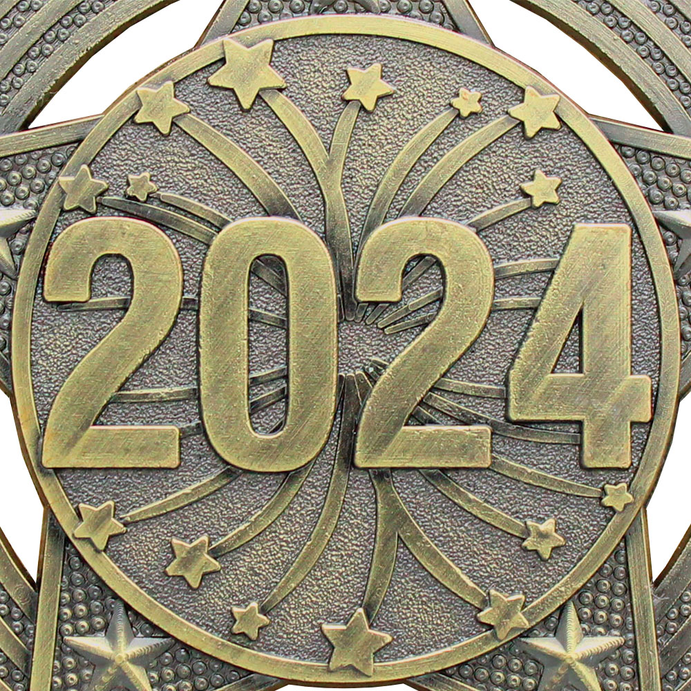 2024 Medal by Infinity Stars Antique Gold 50mm (2