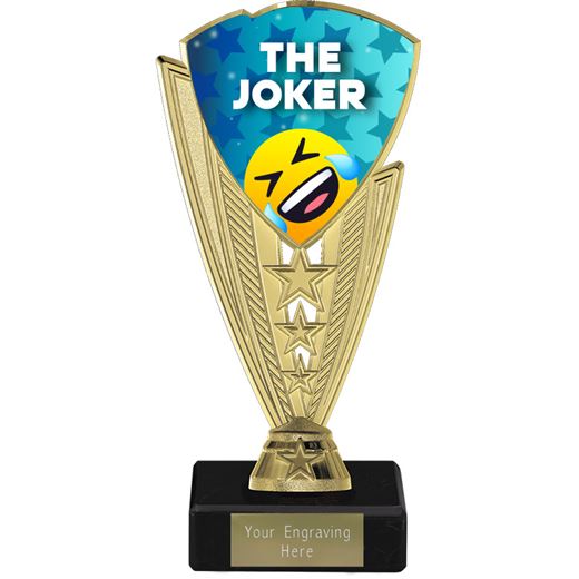 Novelty The Joker Trophy Gold by Utopia 18.5cm (7.25")