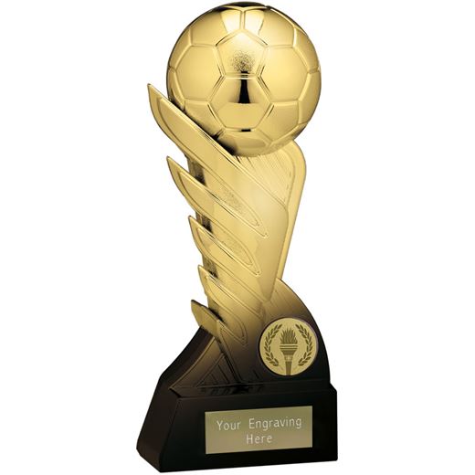 Pegasus Football Trophy Heavyweight Gold & Black 19cm (7.5")