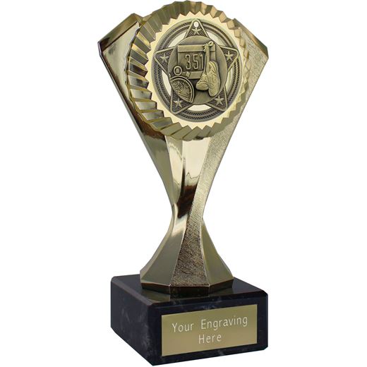Odyssey Athletics Trophy on Marble Base Gold 18cm (7")
