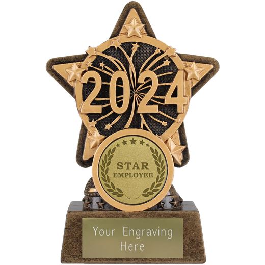 2024 Star Employee Trophy by Infinity Stars 10cm (4")