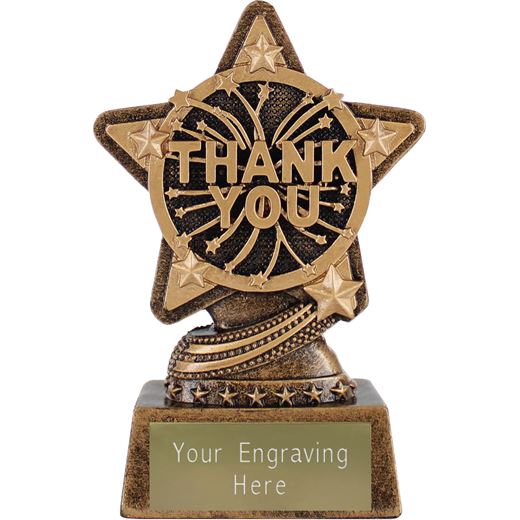 Thank You Trophy by Infinity Stars 10cm (4")