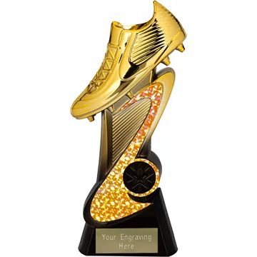 Custom Golden Boot 2D Football Trophy | Custom Made Sports Kit Trophies Custom Golden Boot 2D Football Trophy | Custom Made Sports Kit Trophies