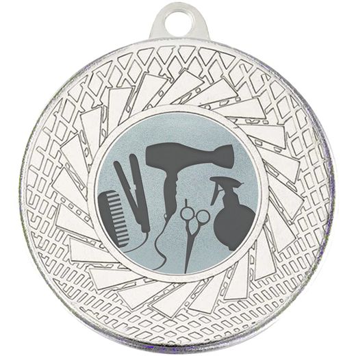 Halo Hairdressing Medal Silver 50mm (2")