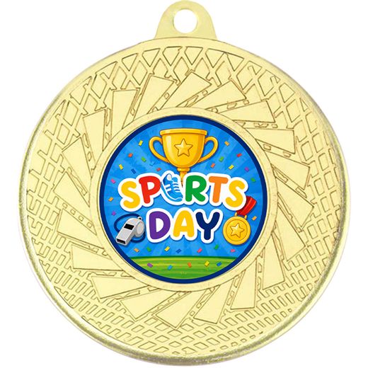 Sports Day Halo Medal Gold 50mm (2")