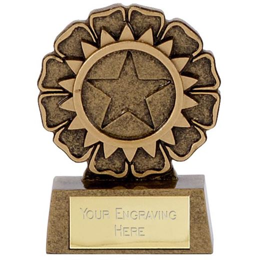 Resin Mini Star Rosette Trophy 6.5cm (2.5")