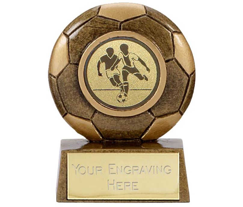 Antique Gold Resin Mini Football Trophy 6.5cm (2.5")