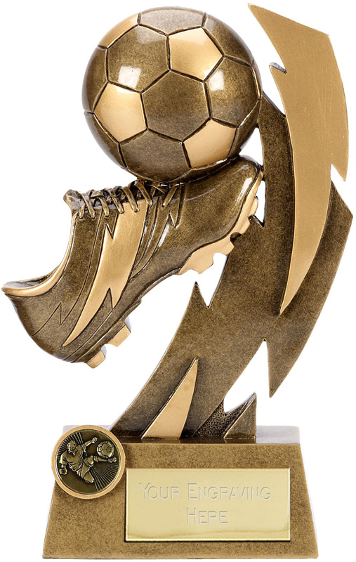 Gold/Silver Footballer Trophy Award 3 sizes 2 colours FREE ENGRAVING & P&P 