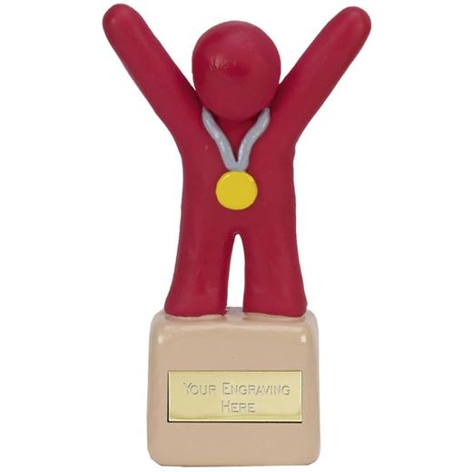 Red Clay 1st Place Medal Winner Trophy 12.5cm (5")
