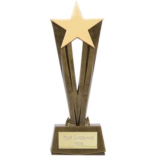 Antique Gold Resin Cherish Star Trophy 19.5cm (7.75")