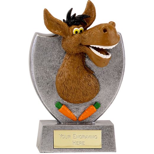 Humorous Donkey Booby Prize Trophy 14cm (5.5")