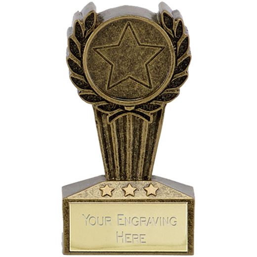 Micro Trophy Star Centre Award 7.5cm (3")