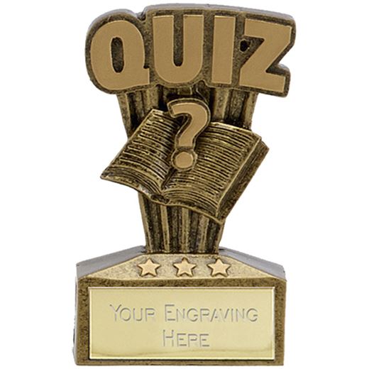 Micro Trophy Quiz Award 7.5cm (3")