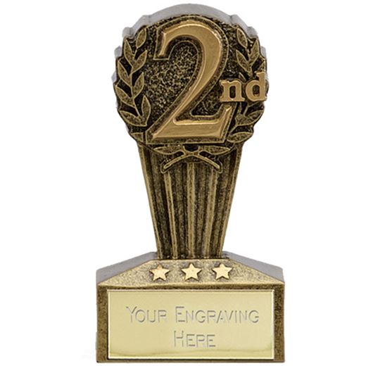Micro Trophy Second Award 7.5cm (3")