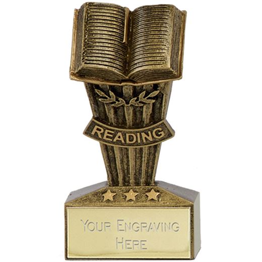 Micro Trophy Reading Award 7.5cm (3")