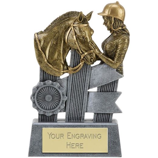 Ribbon Equestrian Trophy 16cm (6.25")