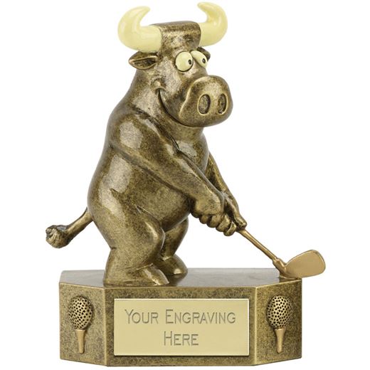 Prize Bull Golfer Trophy 12.5cm (5")