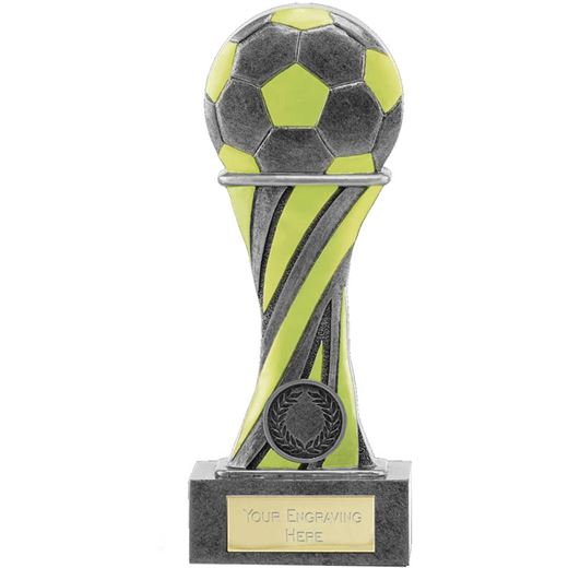 Glow in the Dark Antique Silver Football Trophy 19.5cm (7.75")