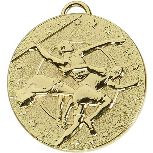 Gold Target Track & Field Medal 50mm (2")