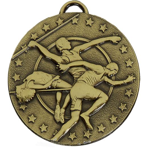 Bronze Target Track & Field Medal 50mm (2")