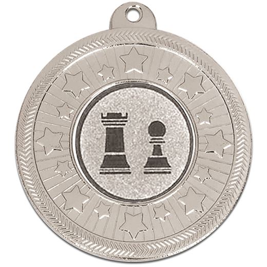 Silver Multi Star Medal with Centre Disc 50mm (2")