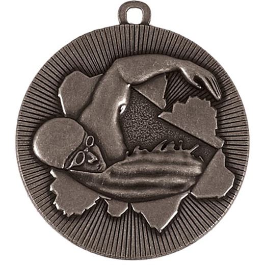 Silver X-Plode Swimming Medal 50mm (2")
