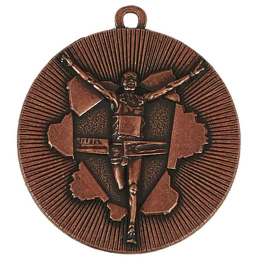 Bronze X-Plode Running Medal 50mm (2")