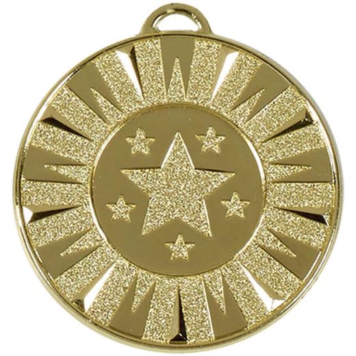 Gold Flash Target Medal 50mm (2")