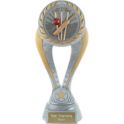 Majestic Curve Cricket Trophy 24cm (9.5")