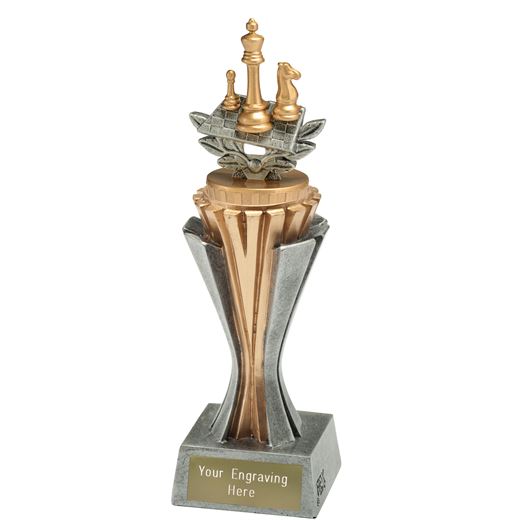 Flexx Chess Trophy Silver and Gold 21.5cm (8.5")