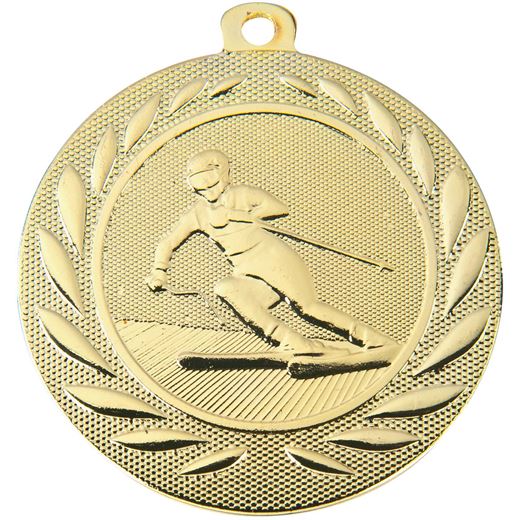 Downhill Skiing Gallant Medal Gold 50mm (2")