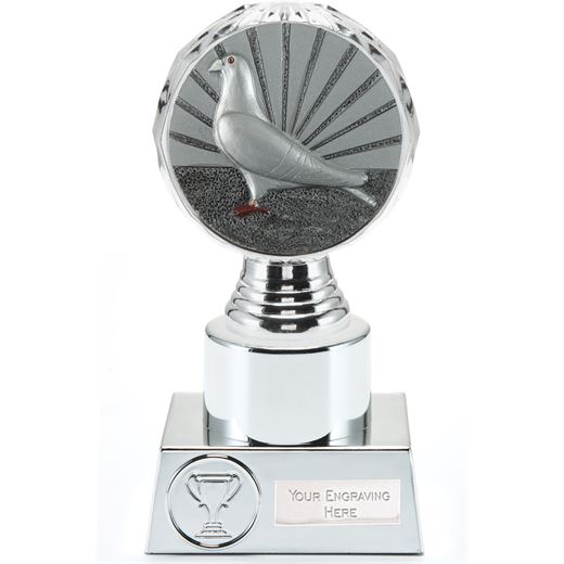 Pigeon Racing Trophy Silver Hemisphere 16.5cm (6.5")