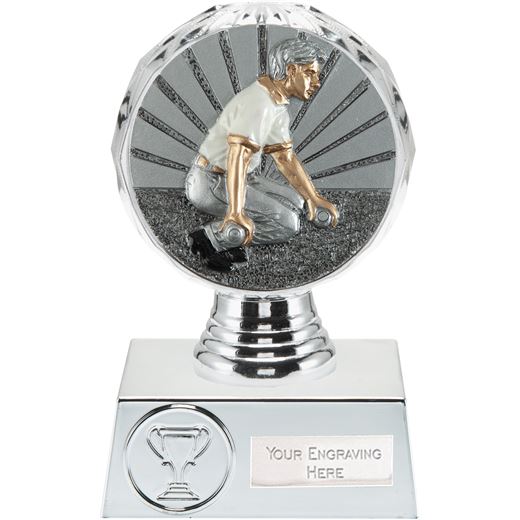 Bowls Trophy Silver Hemisphere 13.5cm (5.25")