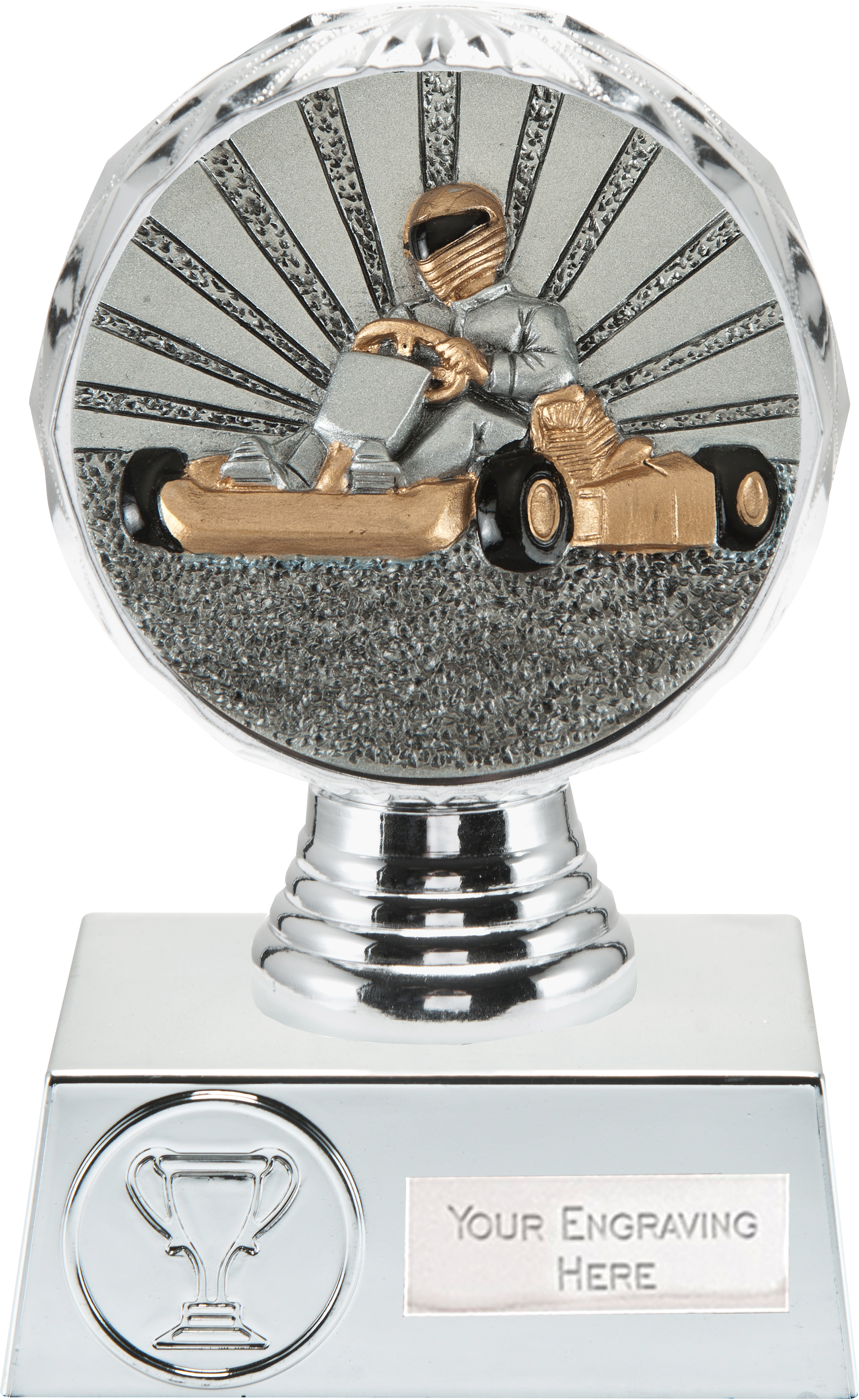Personalised Mini Star Go Kart Karting Award Trophy 8 cm ENGRAVED FREE 