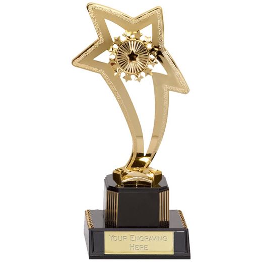 Gold Curve Star Trophy 20.5cm (8")