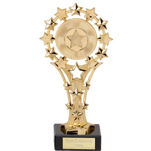 Gold All Star Trophy on Marble Base 17cm (6.75")